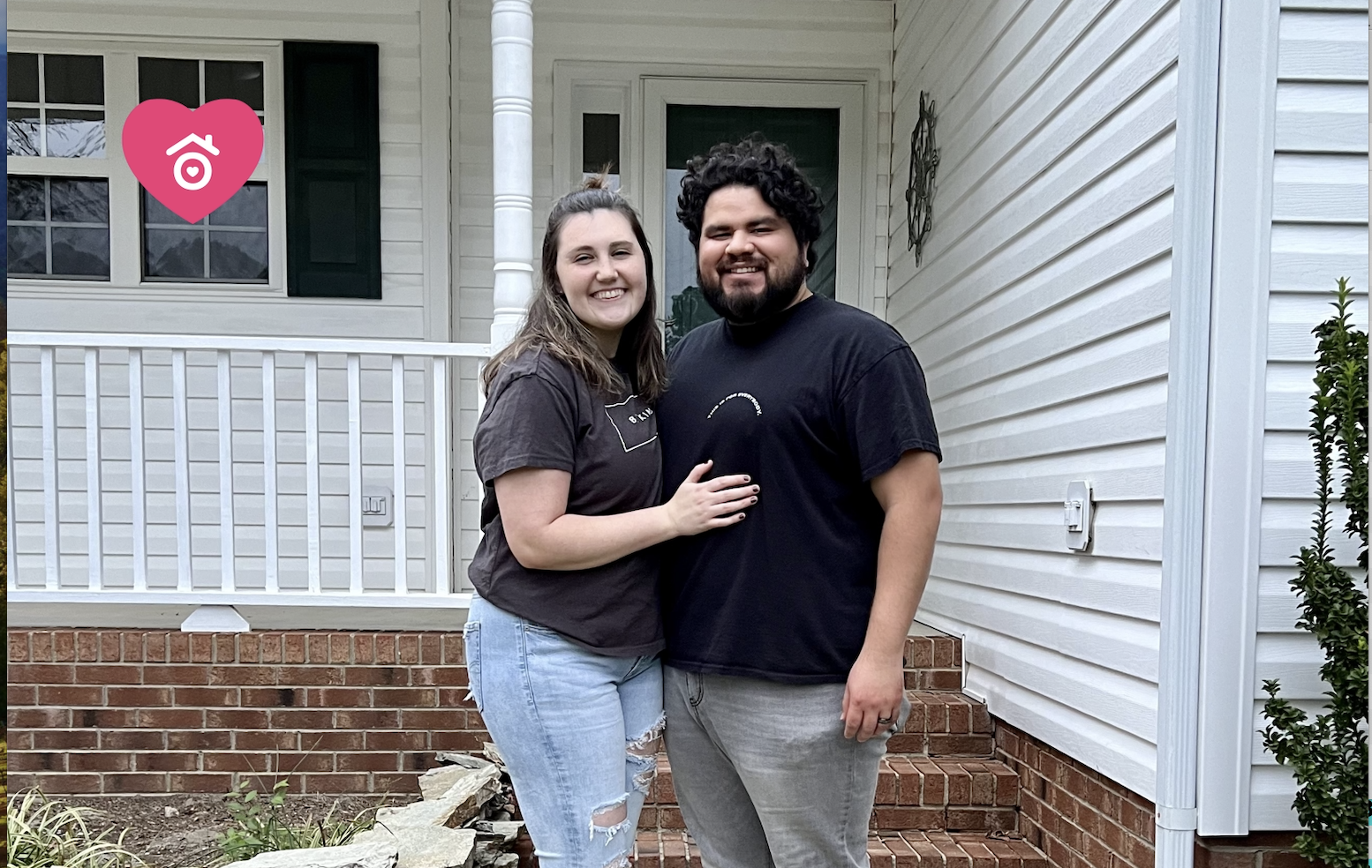 Owni's George and Lydia in the home they purchased through our innovative rent-to-own program